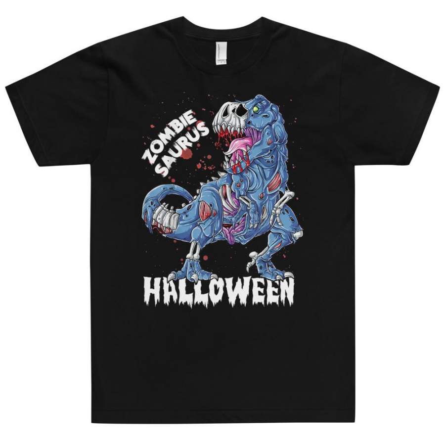 Zombie Saurus Halloween T-Shirt Kids Dinosaur T-Rex Gifts