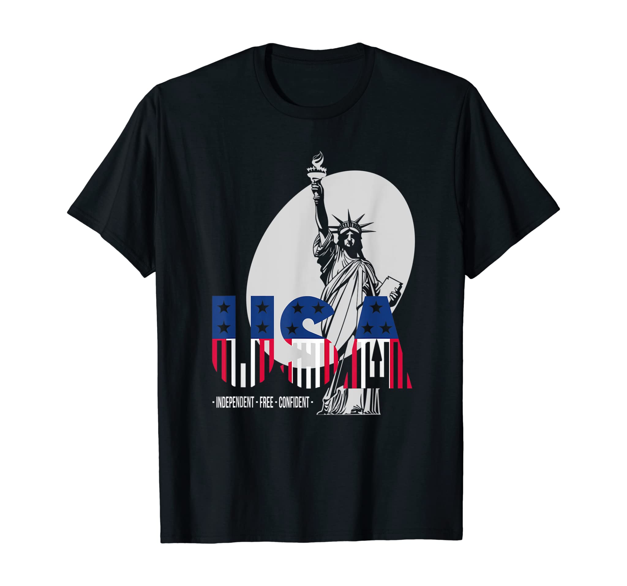 USA Independence Day 4th July Statue of Liberty Women Men T-Shirt