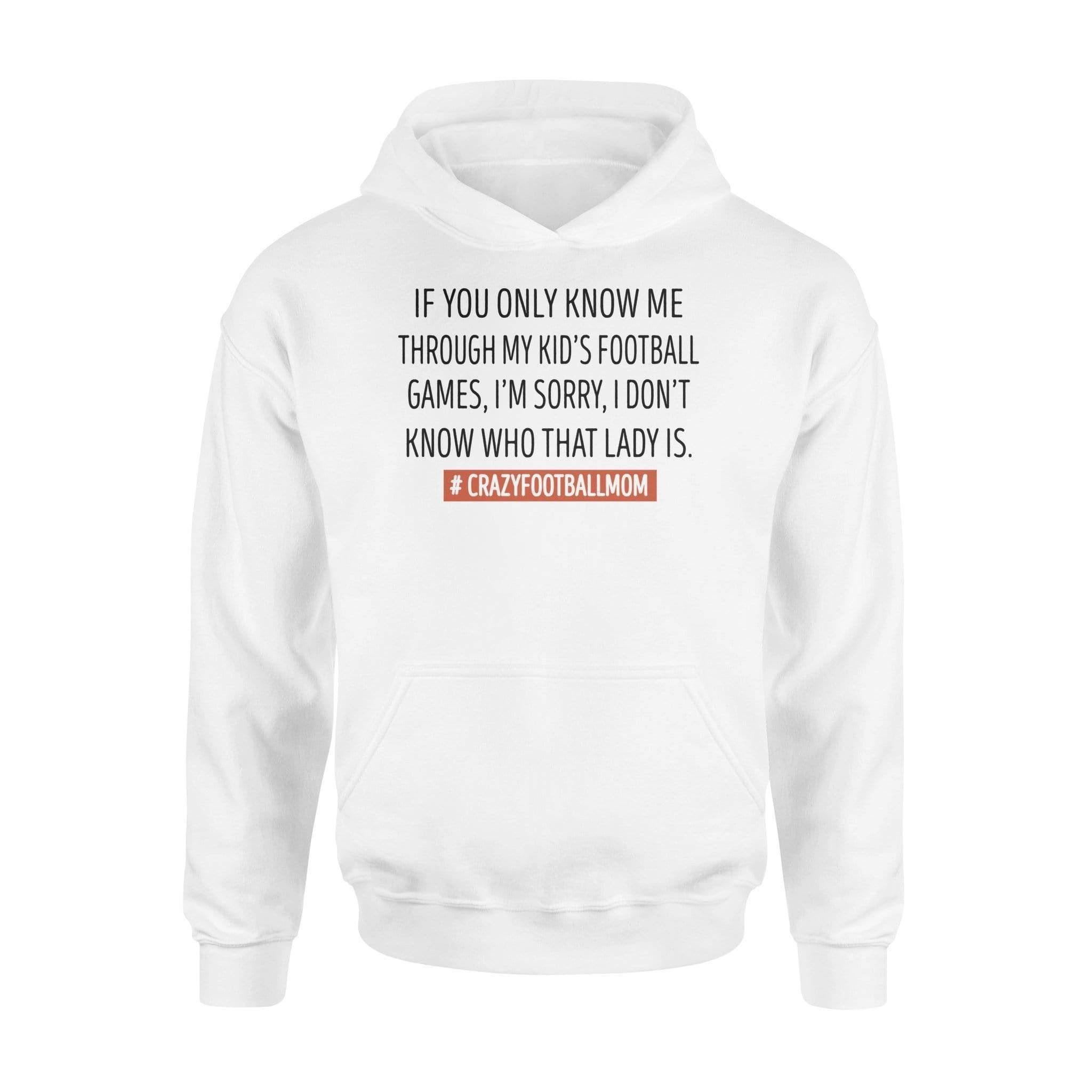 Custom Hoodie Football Crazy Football Mom New Fashion
