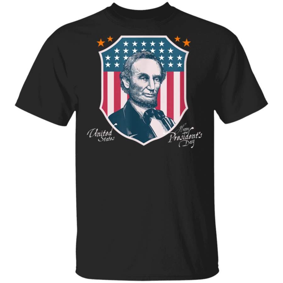 Happy Presidents Day TShirt US Flag Abraham Lincoln TShirt