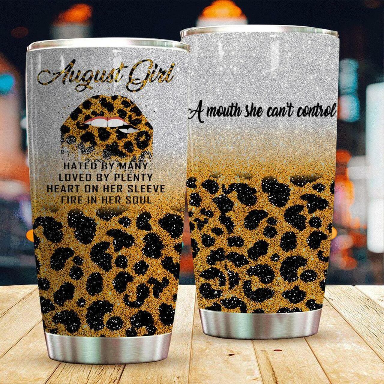 Blingyy August Girl Tumbler August Girl Leopard- L0411- At21