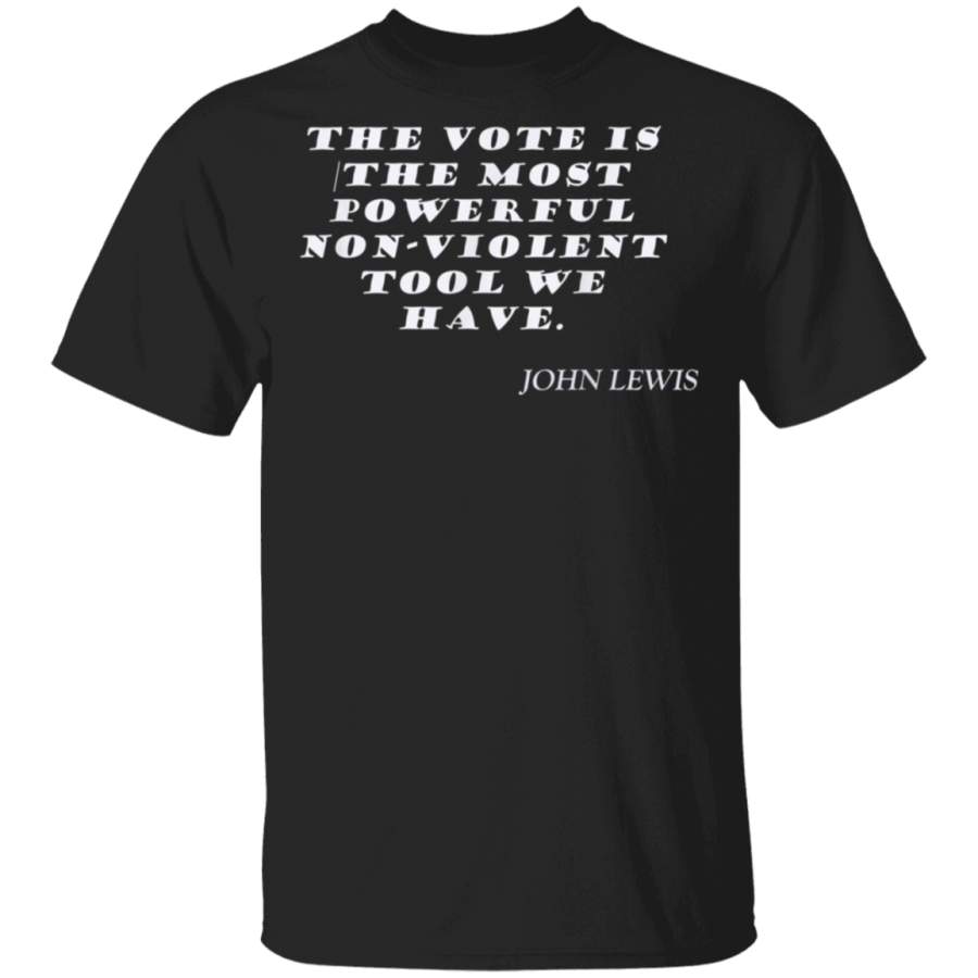 Civil Rights Icon John Lewis  Black Lives Matter Quotes BLM TShirt