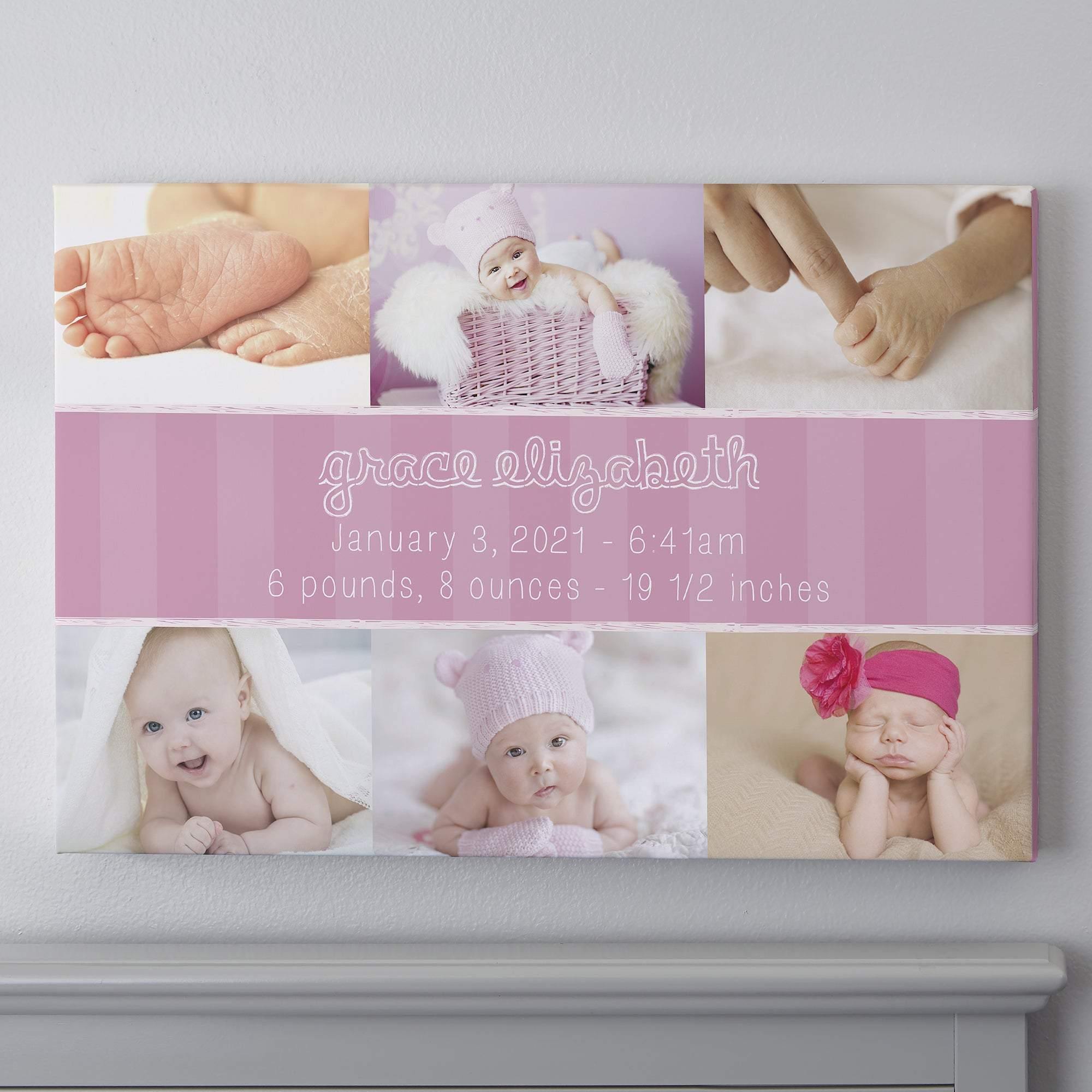 [Personalized Name, Date & Photo] Precious Little One Baby – Perfect Gift Idea, Gift For Family, Gift For Home Decor, Best Idea Gift – Matte Canvas, Wall Art, Canvas Prints