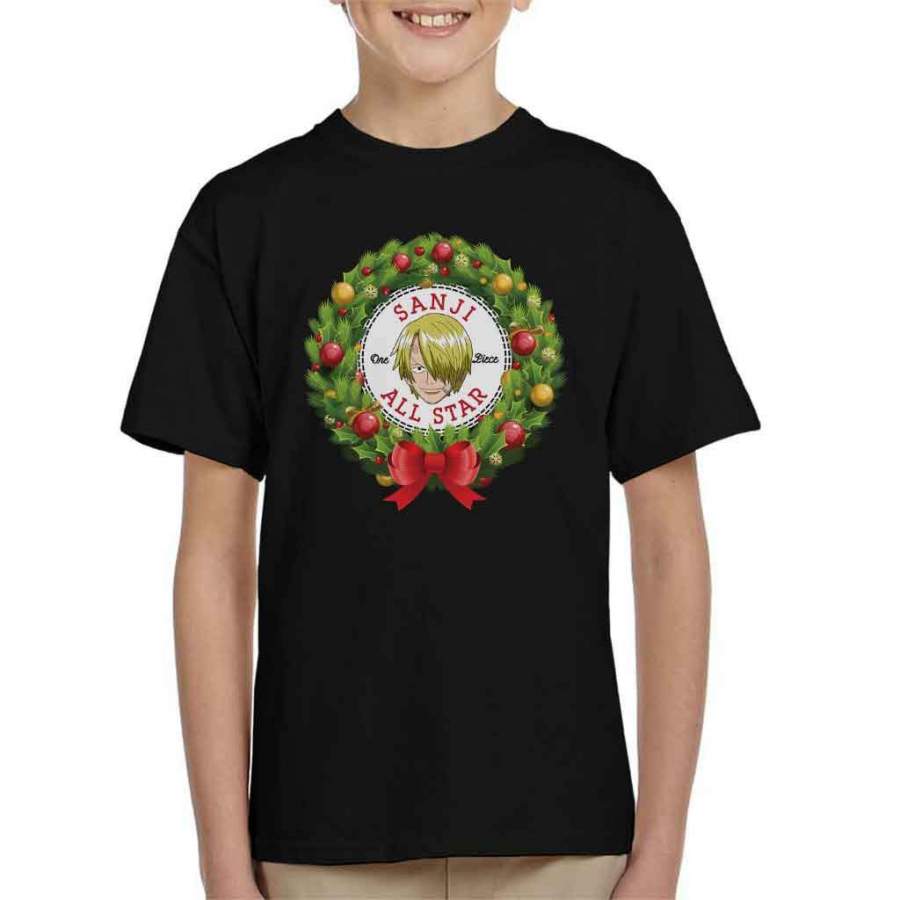 One Piece Sanji Christmas Converse All Star Kid’s T-shirt