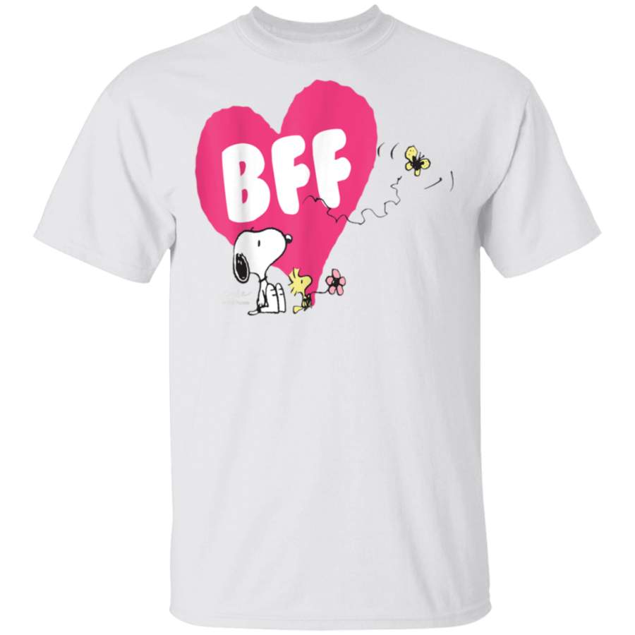 Peanuts Snoopy and Woodstock BFF Heart T-Shirt