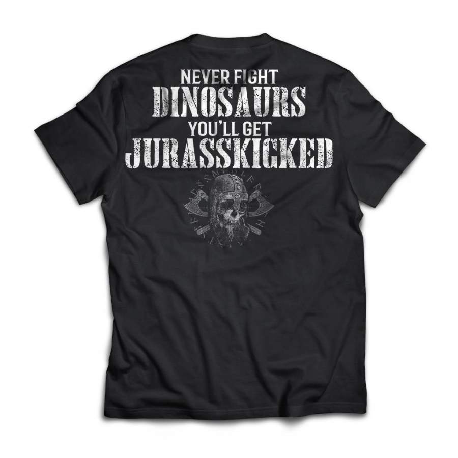 Viking, Norse, Gym t-shirt & apparel, Dinosaurs, Back