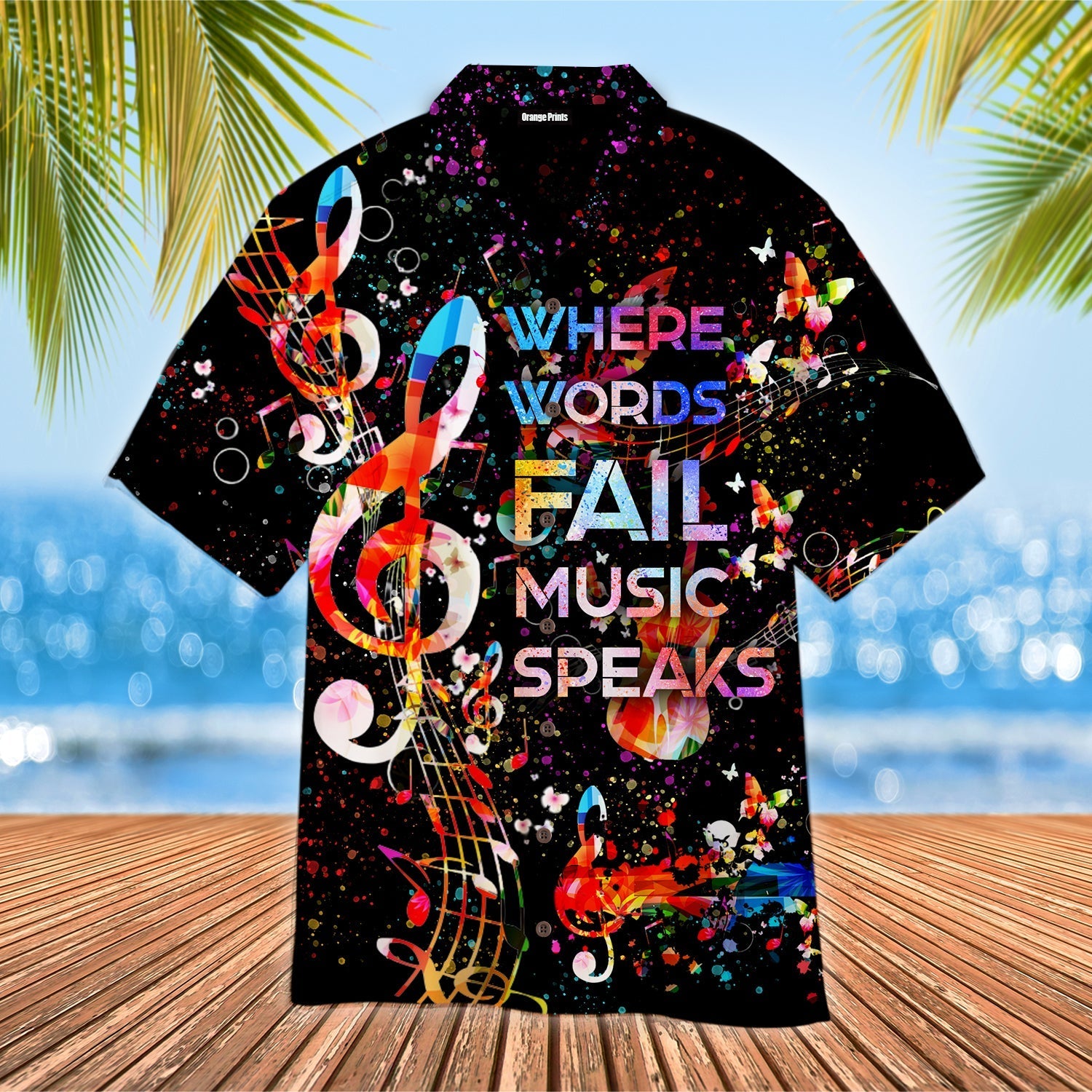 Music Speaks Hawaii Shirt For Men Women Adult Ha40943