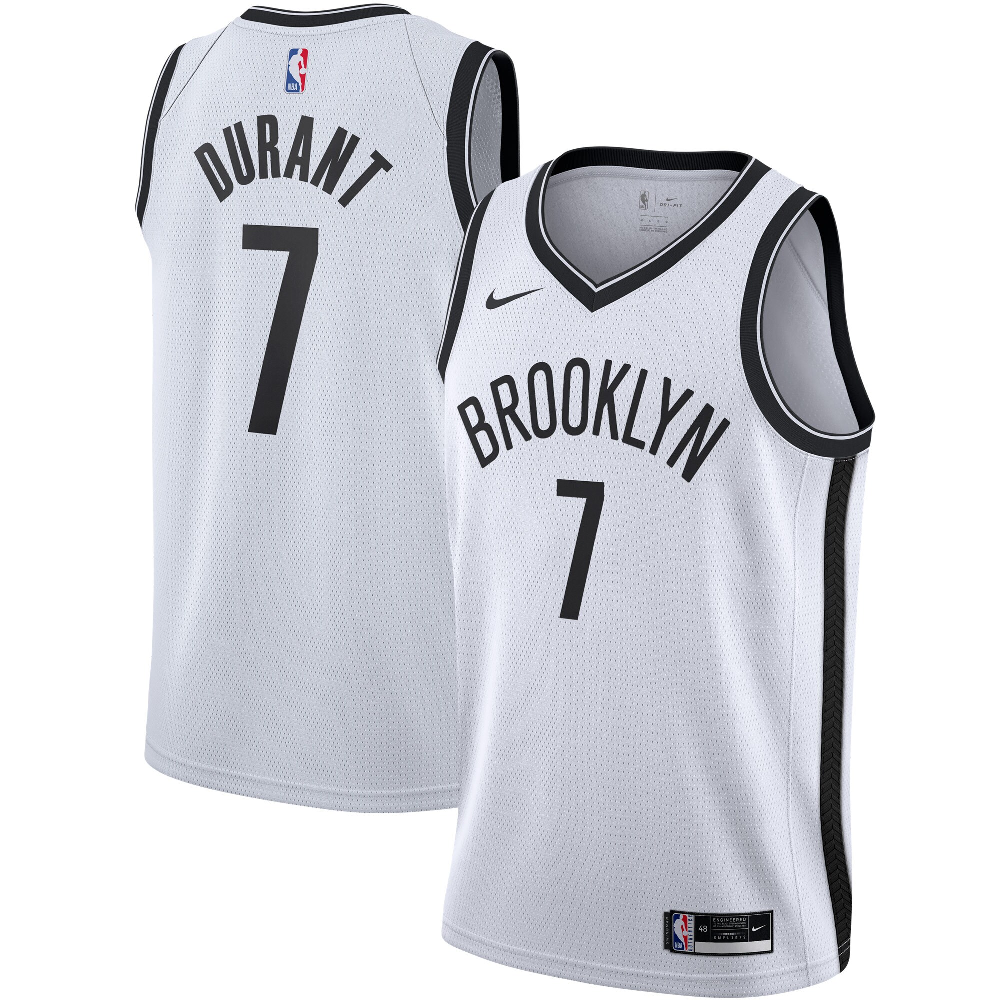 Kevin Durant Brooklyn Nets 2020/21 Swingman Jersey – White – Association Edition