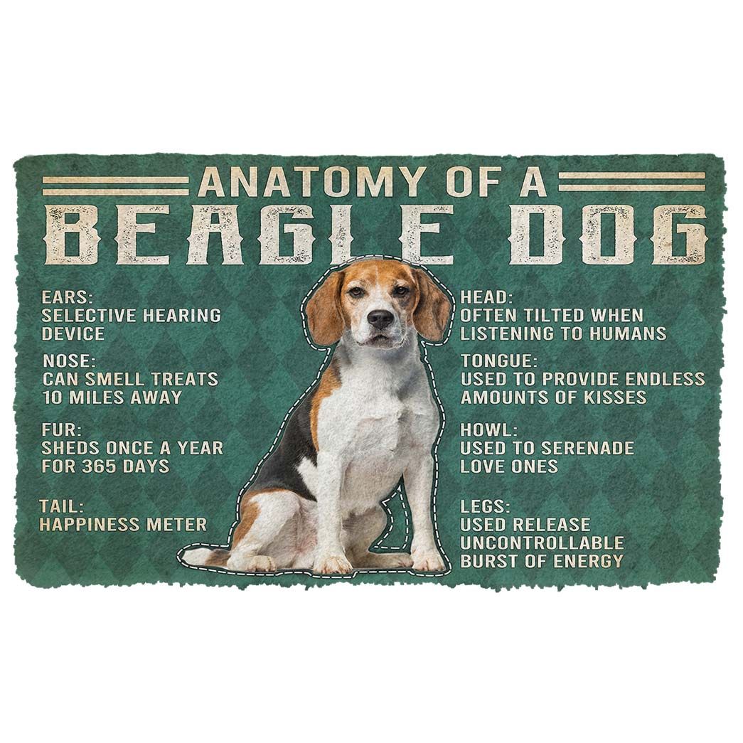 Alohazing 3D Anatomy Of A Beagle Doormat