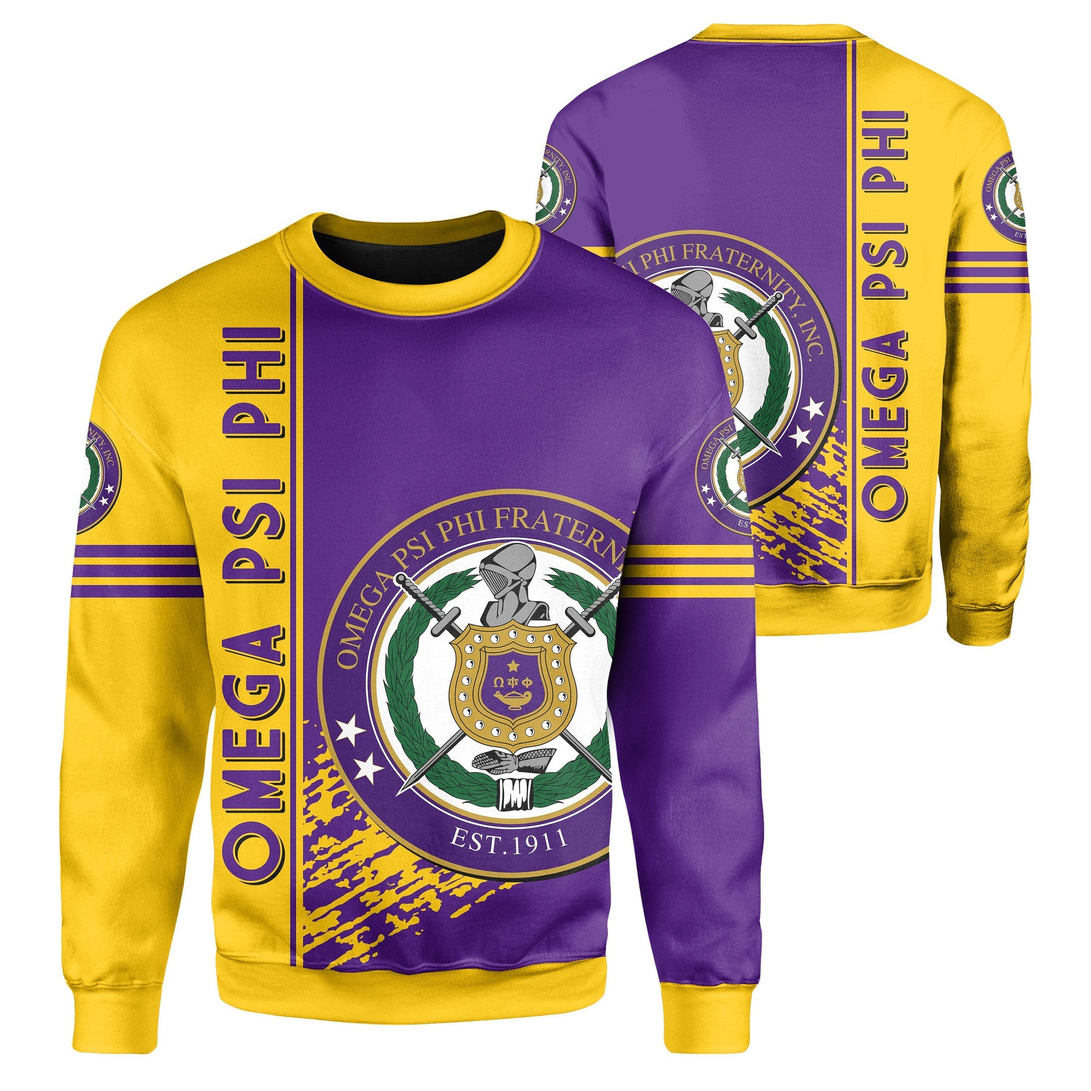 Fraternity Sweatshirt – Omega Psi Phi Sweatshirt Quarter Style J1