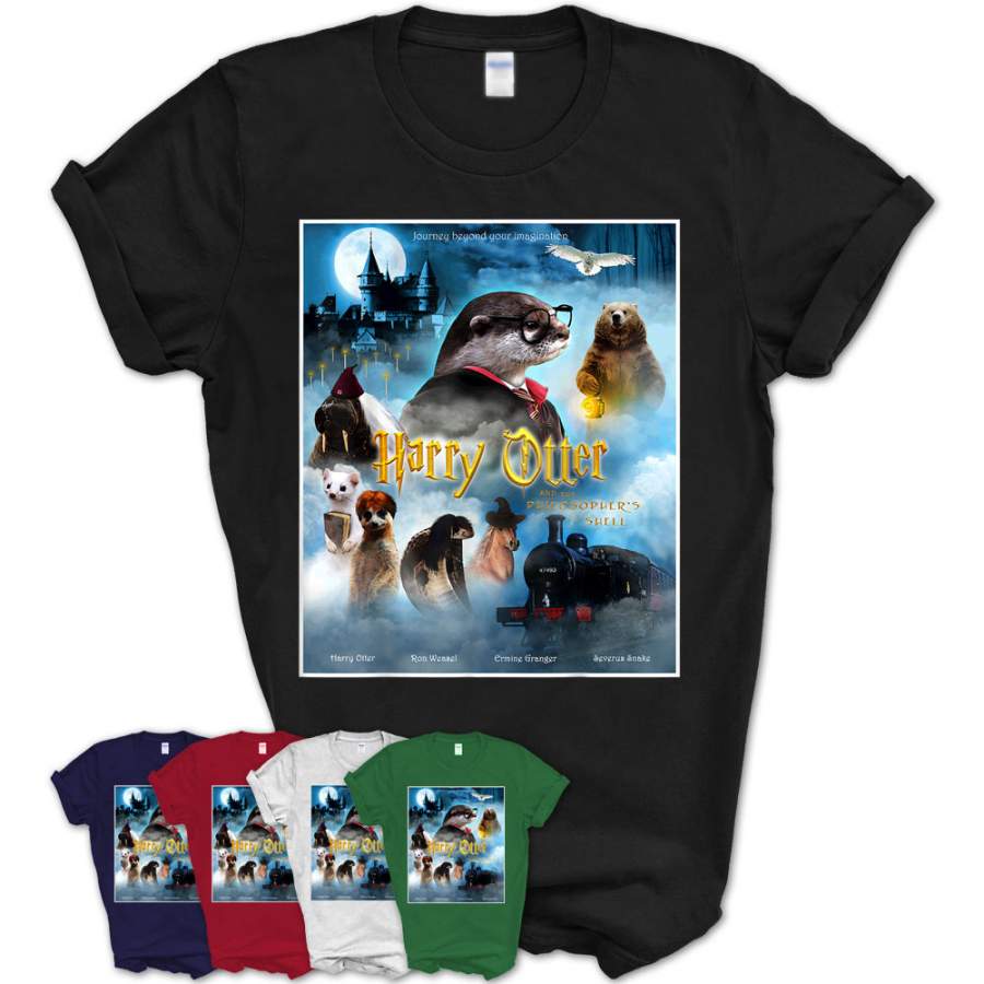 Awesome Harry Otter Movie Poster Tshirt – Funny Otter Shirt – Teezou Store