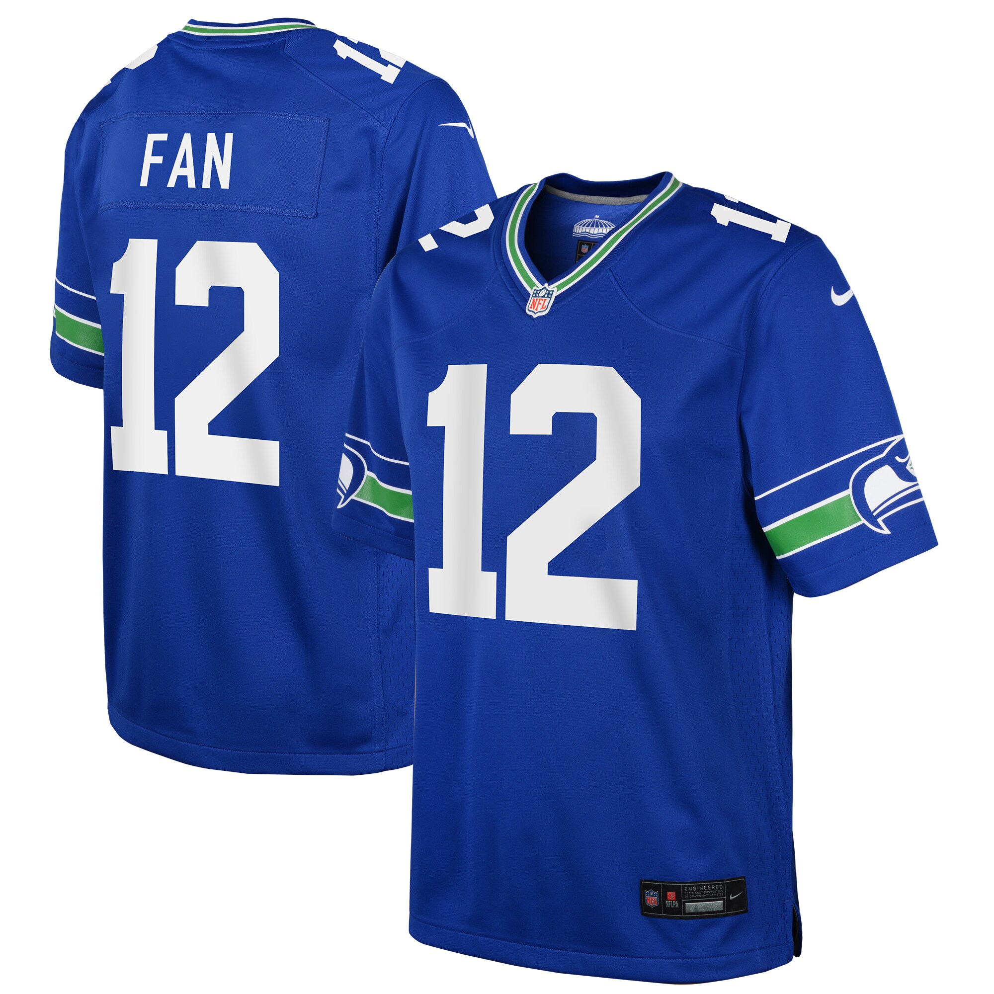 Youth Seattle Seahawks 12th Fan Royal Game Jersey