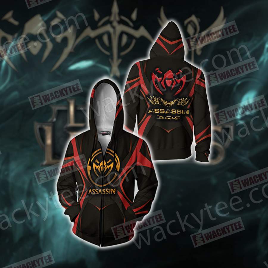 League of Legends – Asassin Zip Up Hoodie Jacket