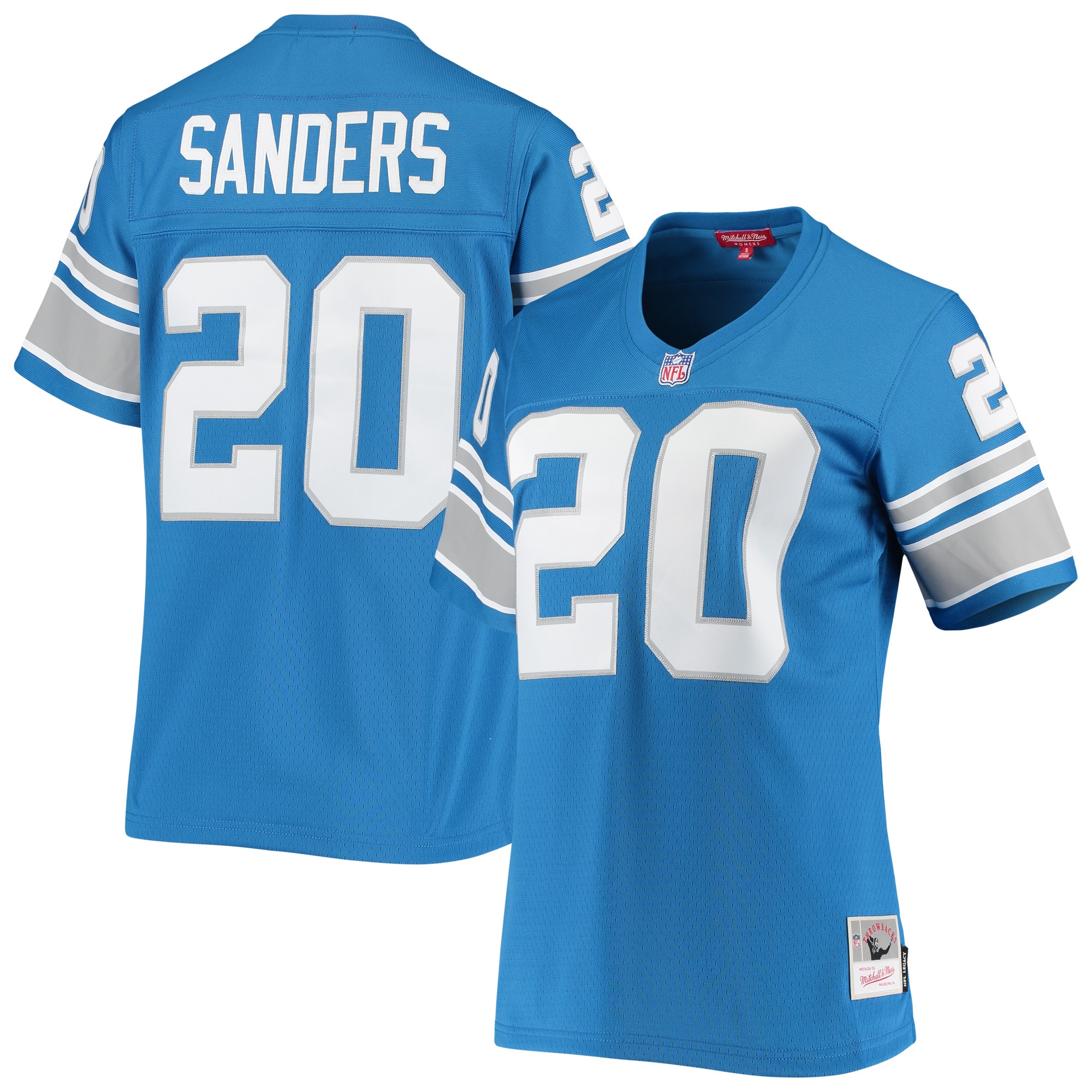 Women’s Detroit Lions Barry Sanders Mitchell & Ness Blue 1996 Legacy Jersey