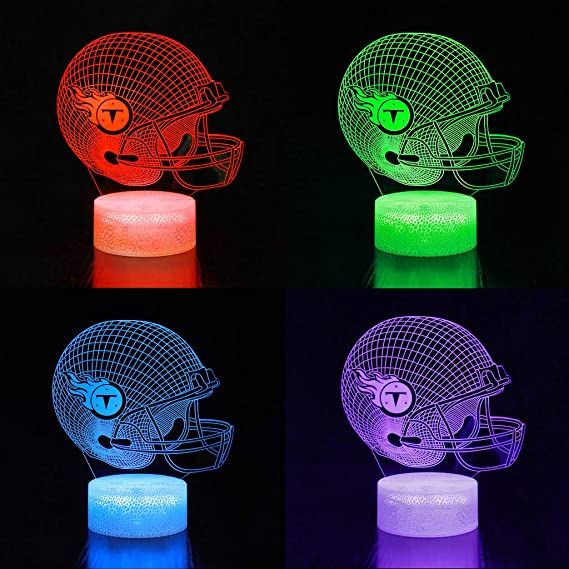 Tennessee Titans 3D Night Light with 7 Colors and Touch Sensor