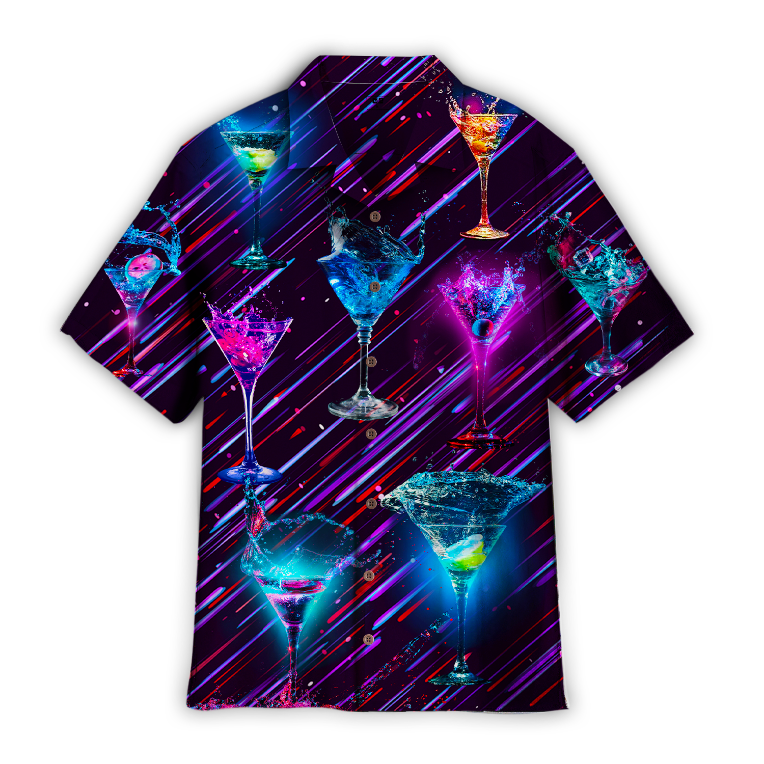 Splashing Cocktail Hawaii Shirt For Men And Women Ha35308