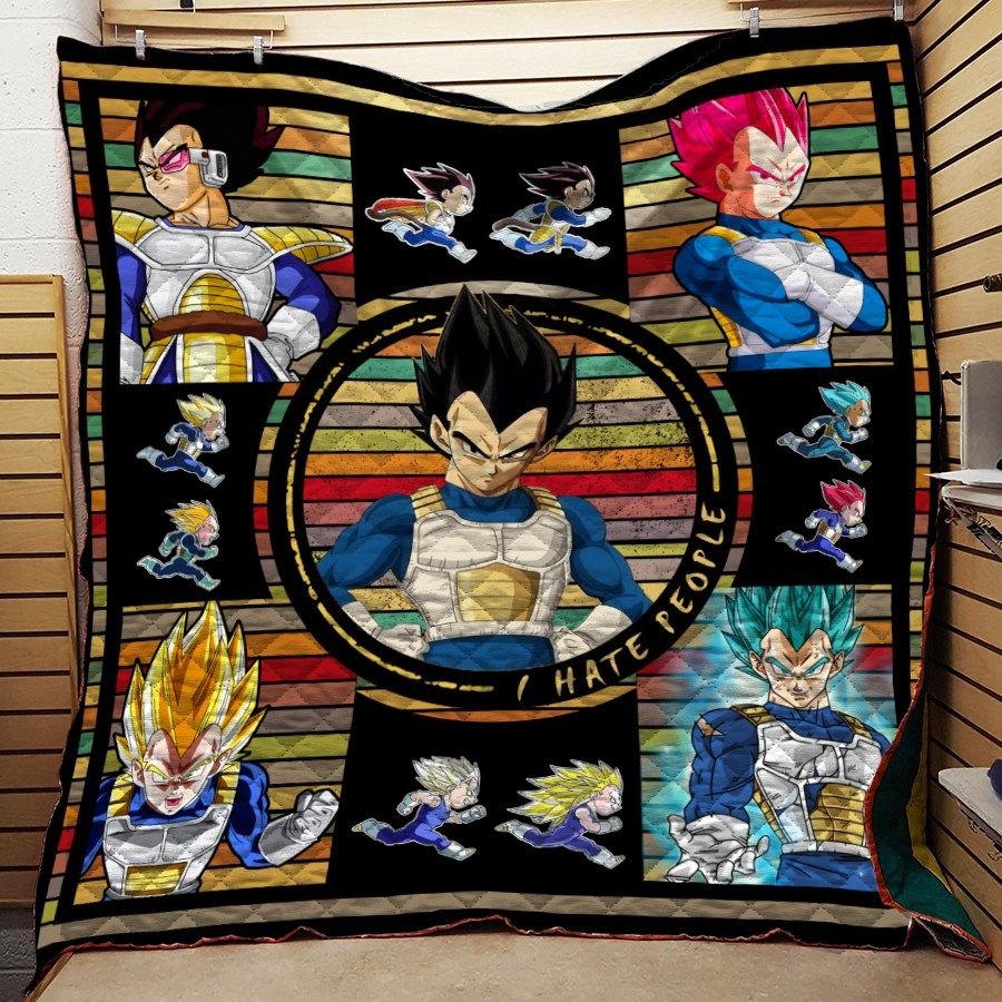 Dragon Ball Vegate Retro For Fans 3D Quilt Blanket 1387