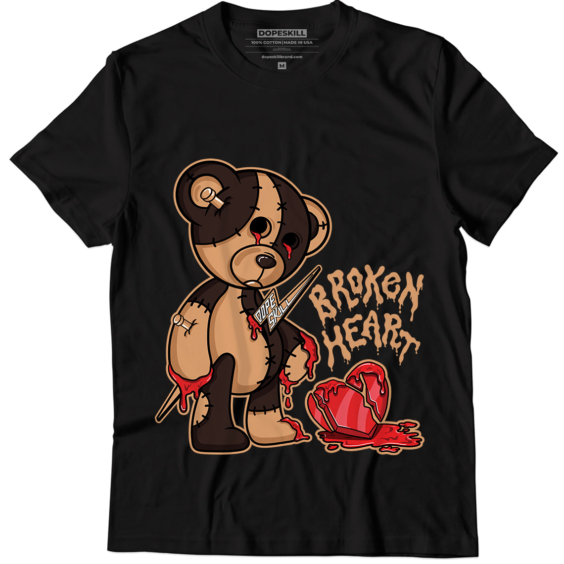 Broken Heart Unisex Shirt Match Yz 700 V3 Clay Brown