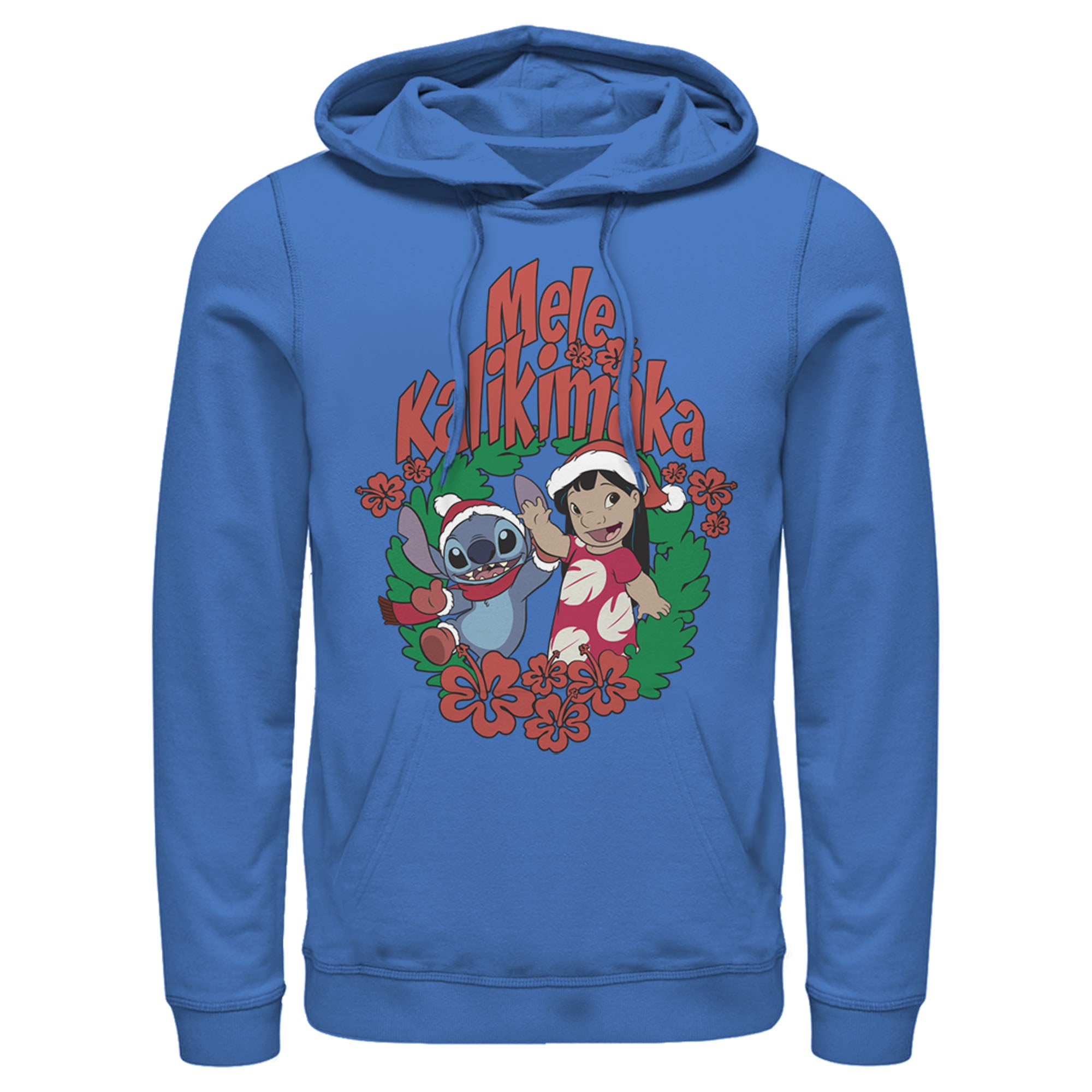 Men’S Lilo & Stitch Mele Kalikimaka Christmas Pull Over Hoodie