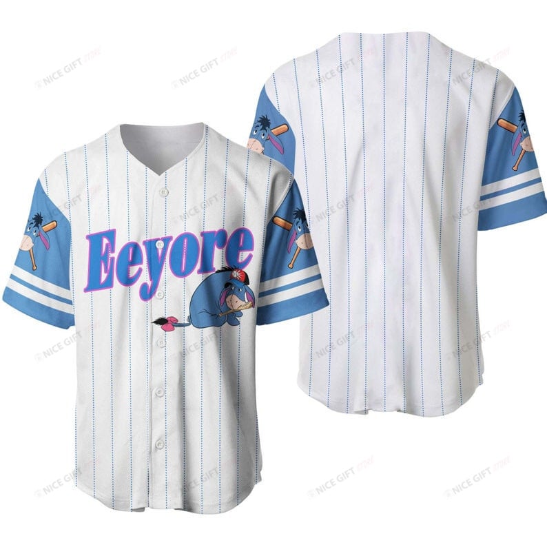 Winnie The Pooh Eeyore Baseball Jersey Bbj-A1Q7