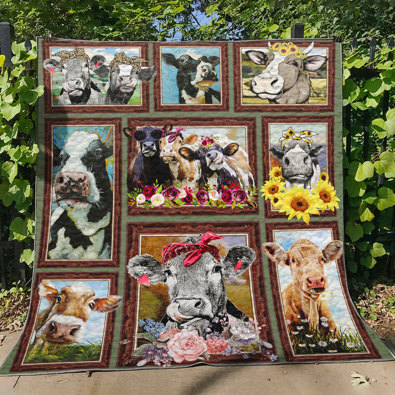 Heifer With Flowers Quilt Blanket Great Customized Gifts For Birthday Christmas Thanksgiving Perfect Gifts For Heifer Lover
 
190+ Customer Reviews