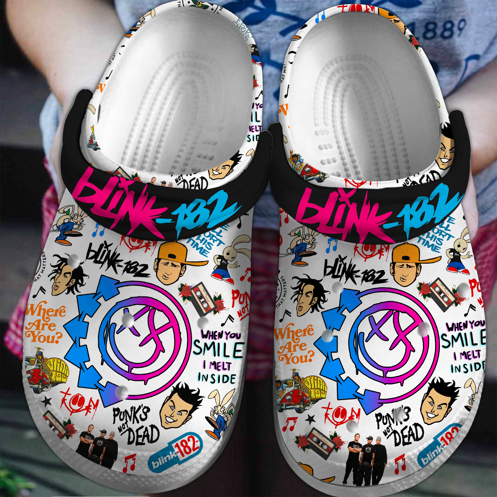 Blink-182 Crocss Clogs For Men Women And Kid 81Lmbk86