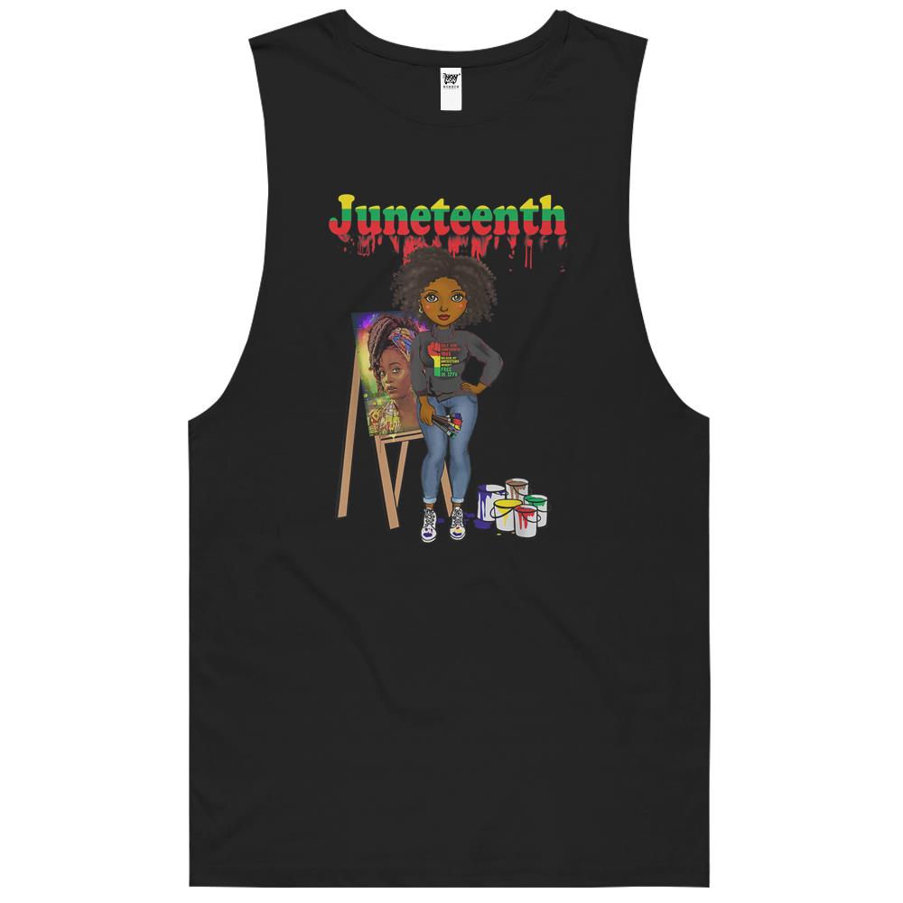 Juneteenth Shirt, Juneteenth Tank Top, Juneteenth Tee Shirts, Juneteenth Black Women Melanin Artist Women Tank Top