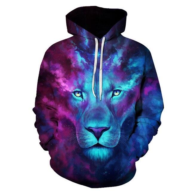 Majestic Galaxy Lion Hoodie