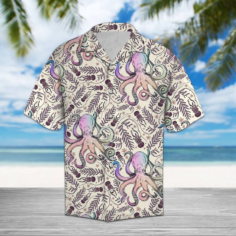 Octopus Pattern Hawaii Shirt Ha42738