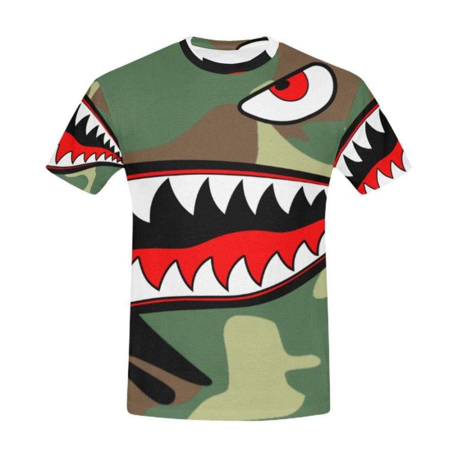 shark bite shirt Men’s All Over Print T-shirt