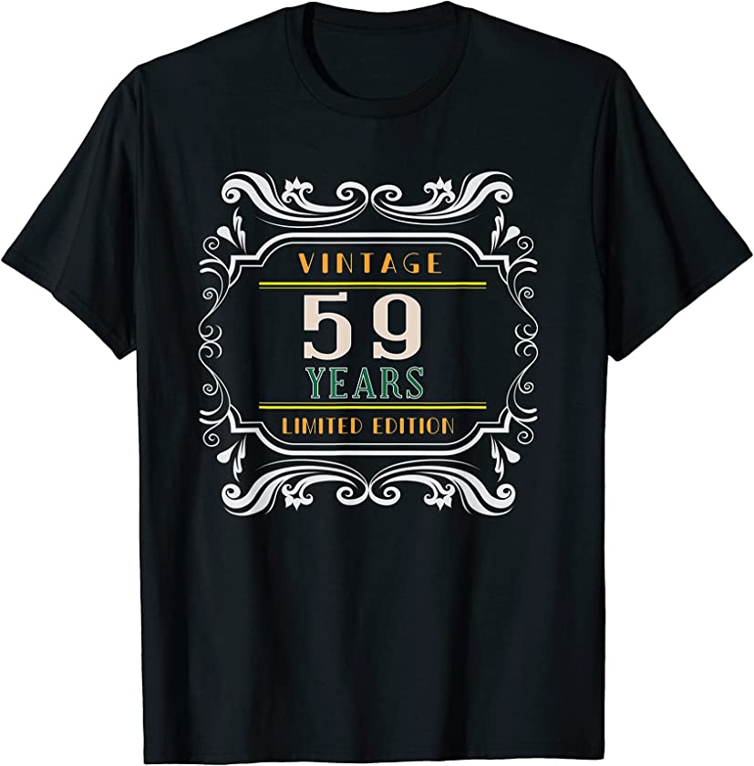 59th Happy Birthday Vintage Edition 59 Years Old 1990s Born T-Shirt