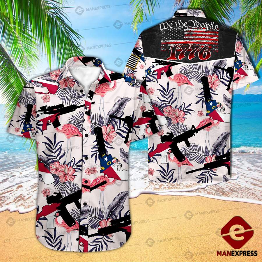 Mtp North Carolina United Patriot Three Percenter Hawaiian Shirt Wt Ha3140