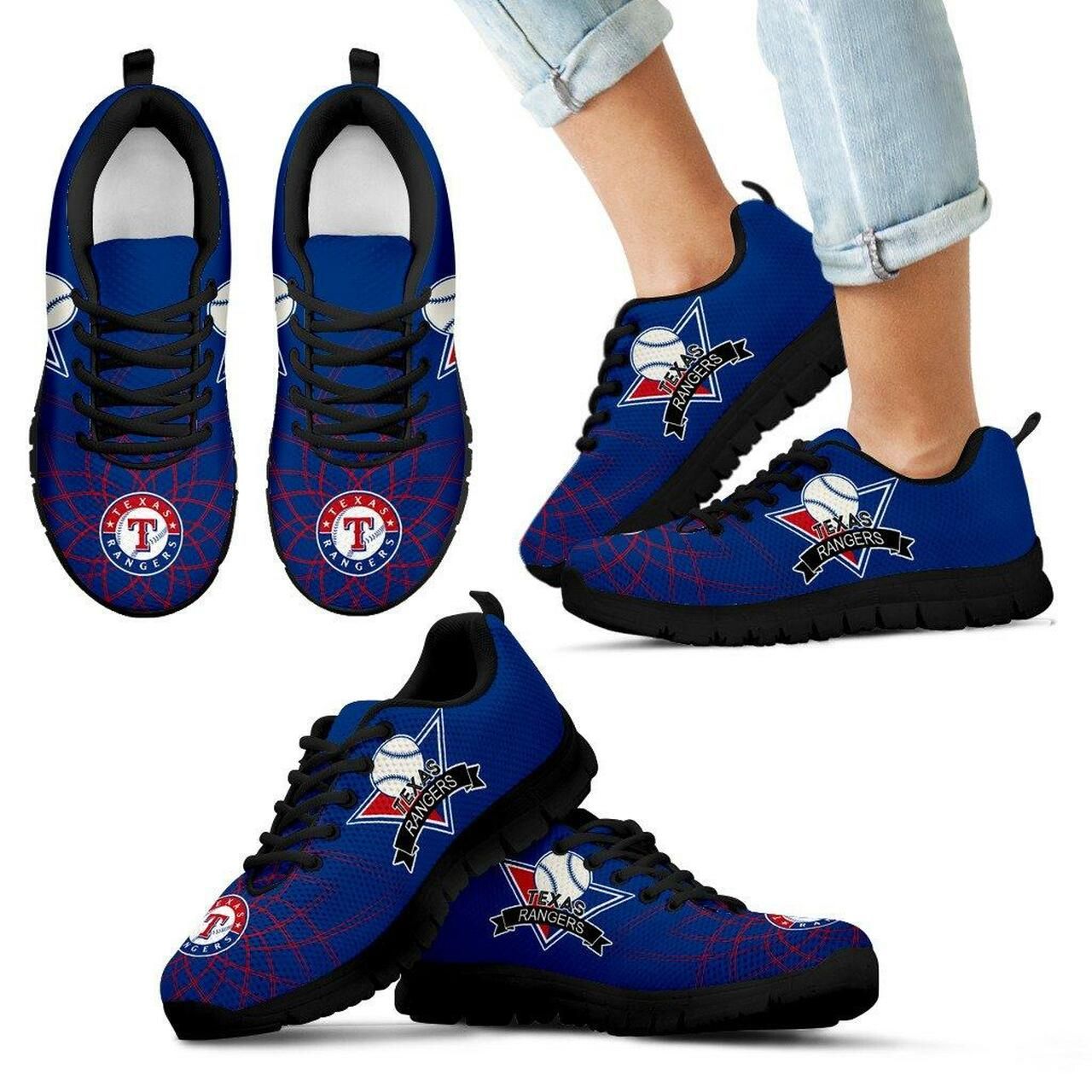 Texas Rangers Sneakers Super Bowl Running Shoes For Men, Women Shoes12727