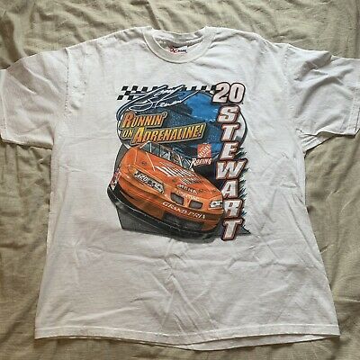 Vintage Tony Stewart Home Depot Nascar T-shirt   Racing Cars 2771