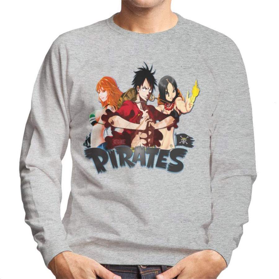 One Piece Luffy Nami And Nico Pirates Men’s Sweatshirt