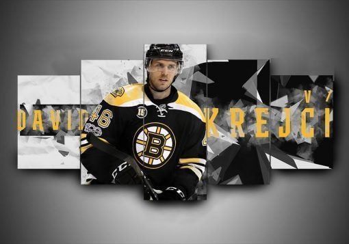 Boston Bruins David Krejci Sport 5 Panel Canvas Art Wall Decor