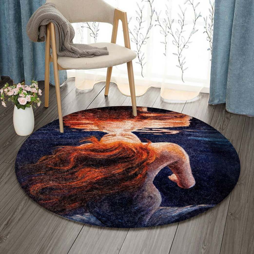 Mermaid GE1434 Round Rug  CYSI2907