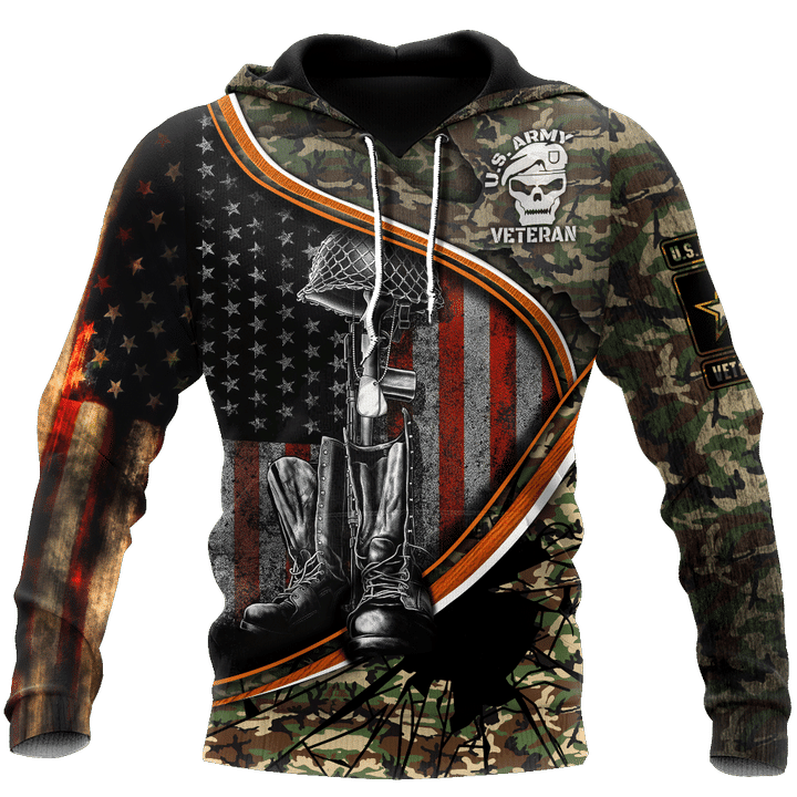 US Army Veteran 3D All Over Print | Hoodie | Unisex | Full Size | Adult | Colorful | HT3480