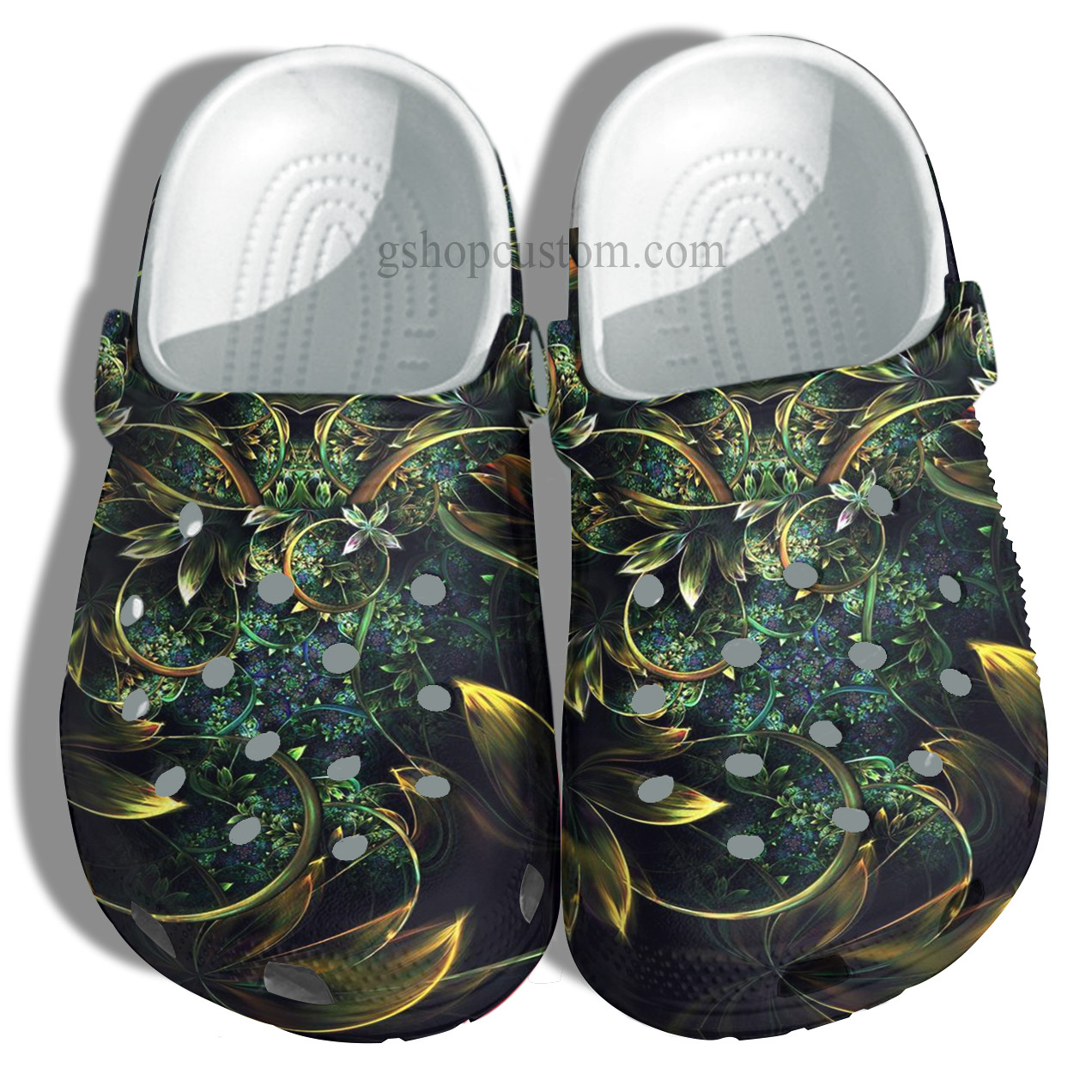 Magical Flower Mystery Hippie Crocs Shoes – Flower Art Boho Shoes Croc Clogs Gifts Women – Cr-Ne0047