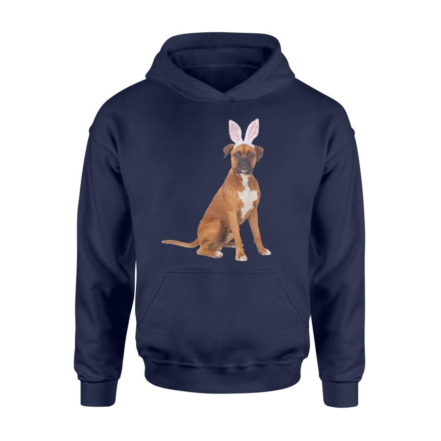 Boxer Wearing Easter Bunny Ears Dog Hoodie