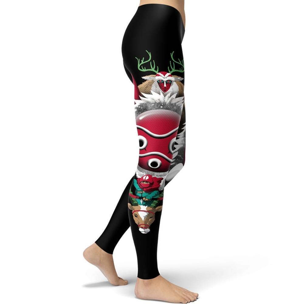 Princess Mononoke Printed Splash Animal Leggings