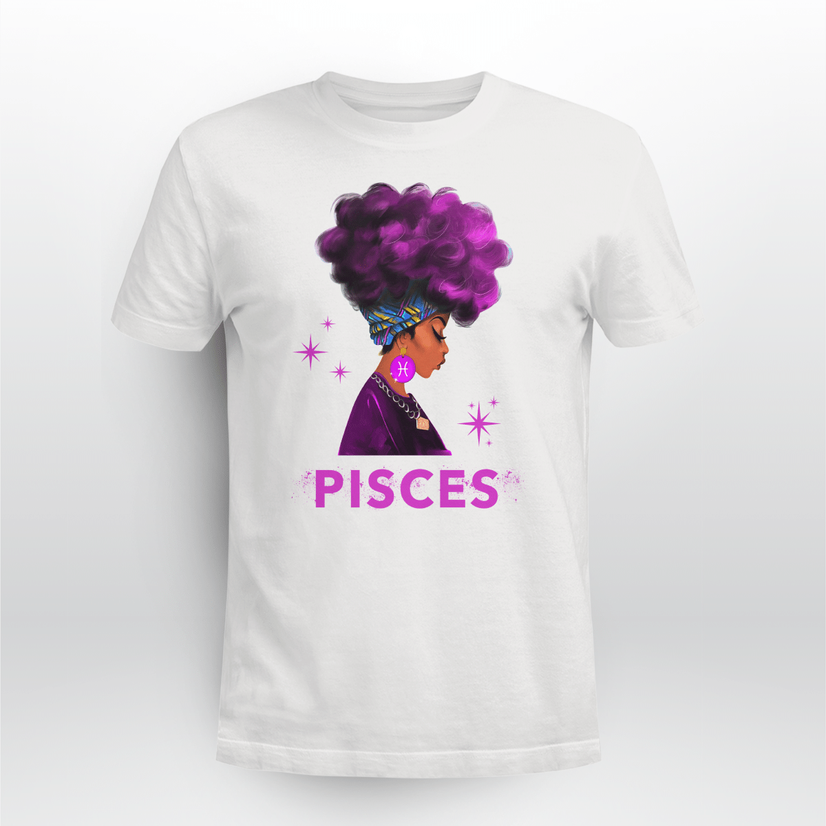 Pisces Girl Shirt Pisces Zodiac Shirt Birthday Gift For Black Girl Zodiac Tshirt