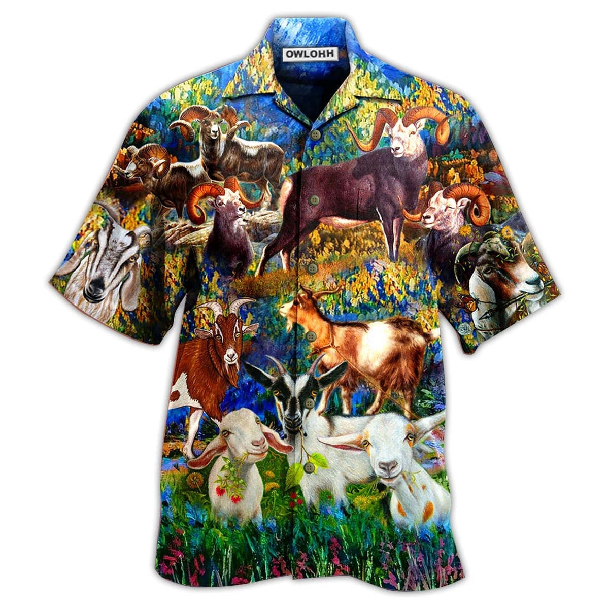 Goat Love Animals Life Grass Hawaii Shirt Ha13026