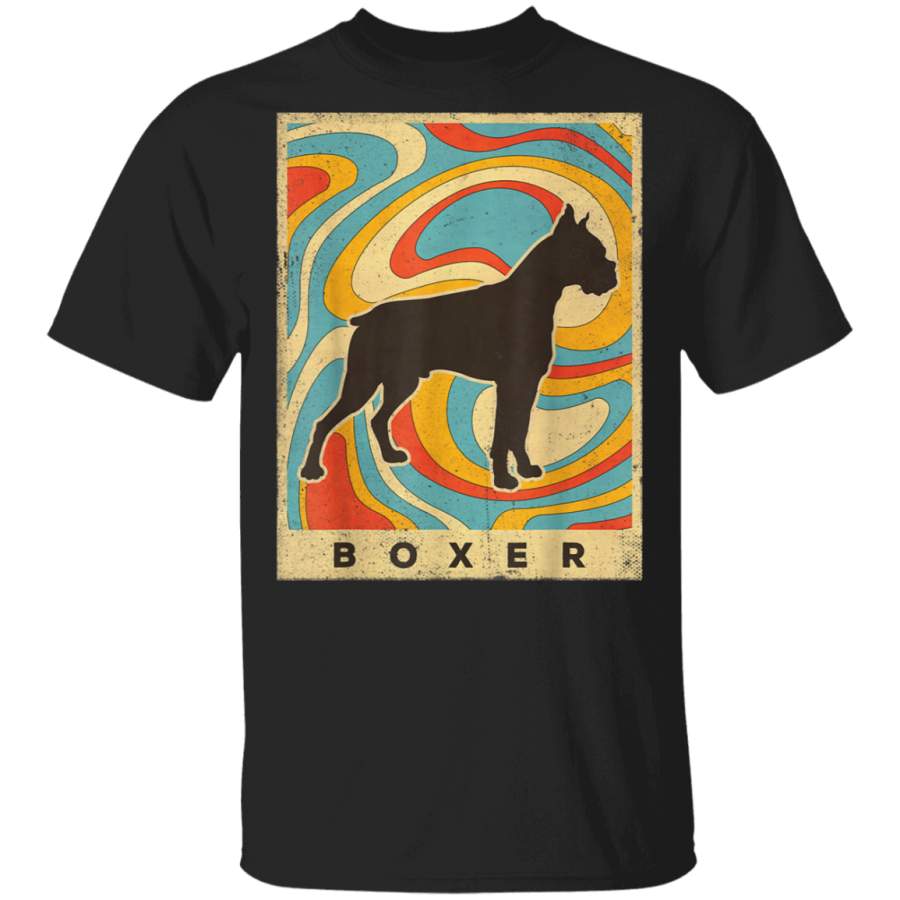 Boxer Dog Retro Vintage Gift Tshirt