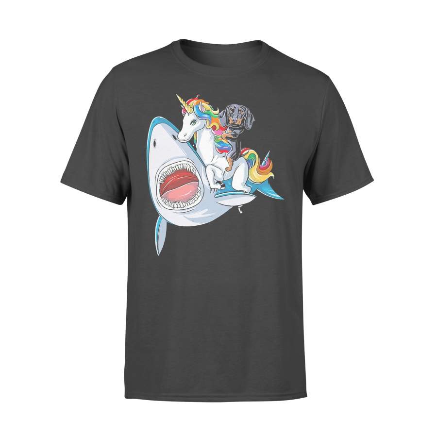 Dachshund Shark Unicorn Friends T-Shirt