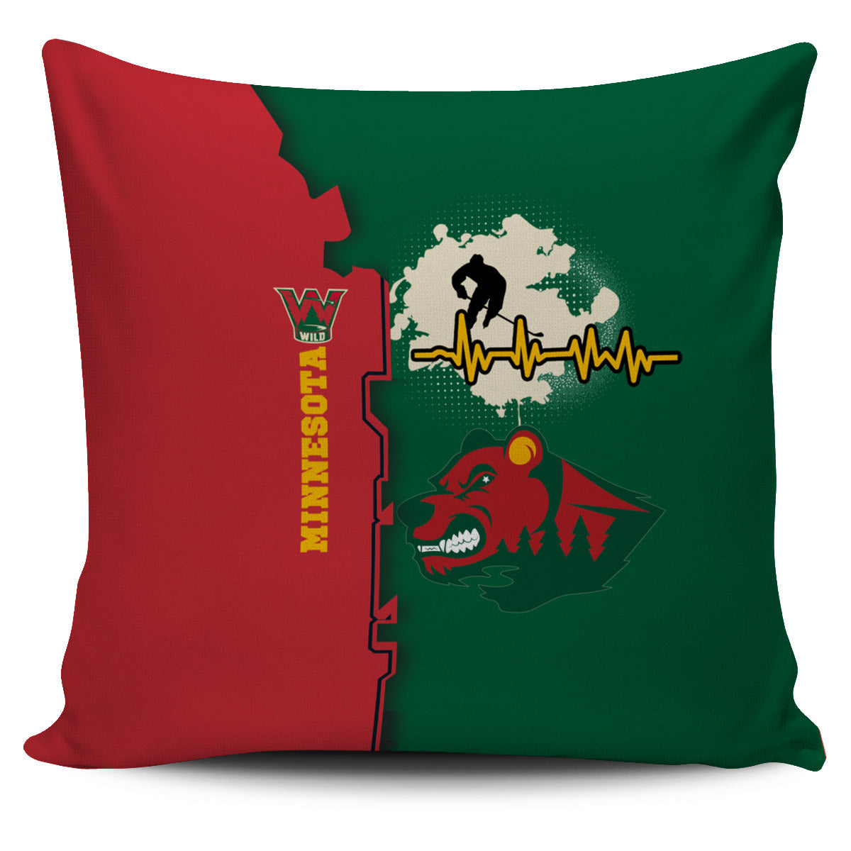 Minnesota Wild Hockey Pillow Cover Special Jersey A31