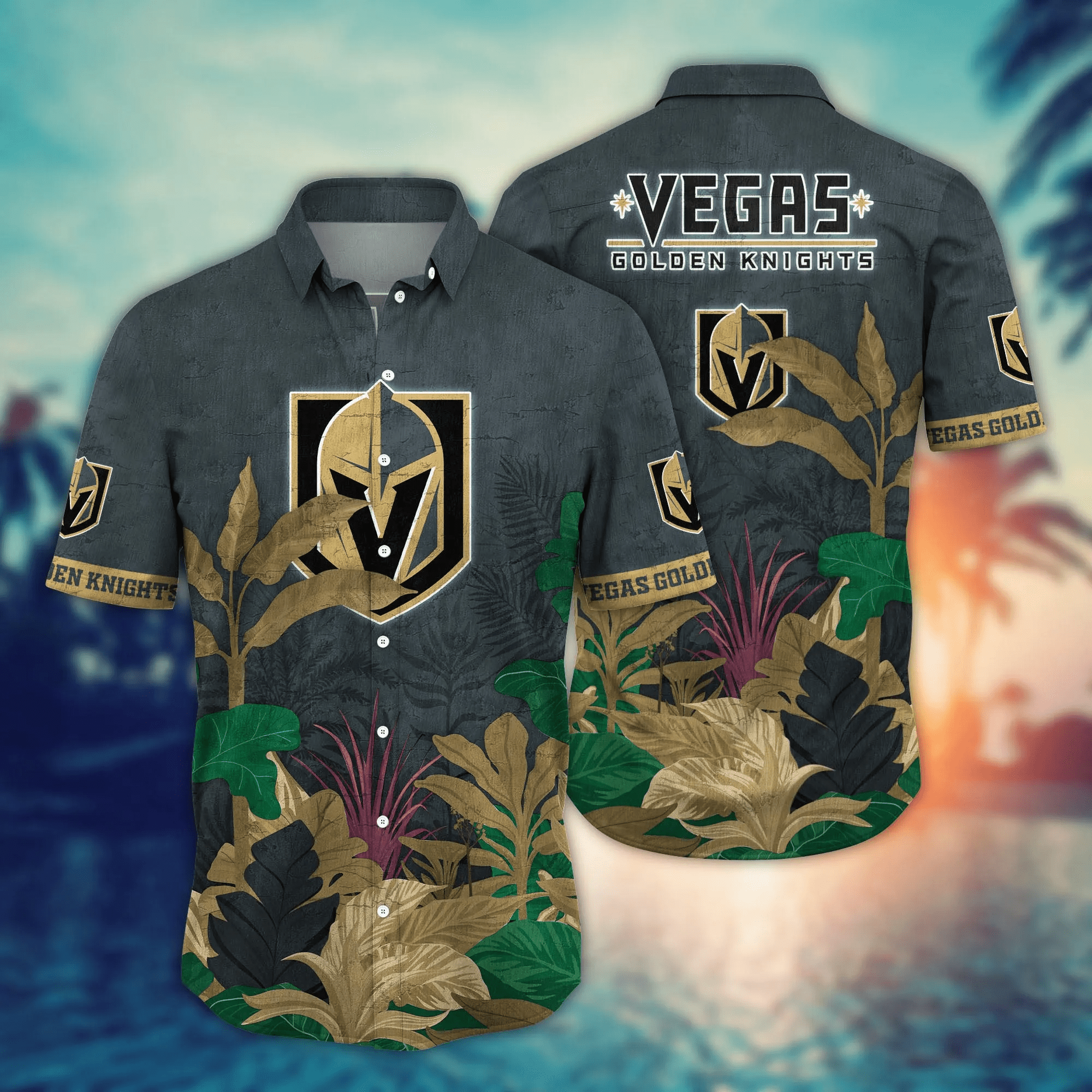 Vegas Golden Knights Nhl Hawaiian Shirt Barbecues Aloha Shirt