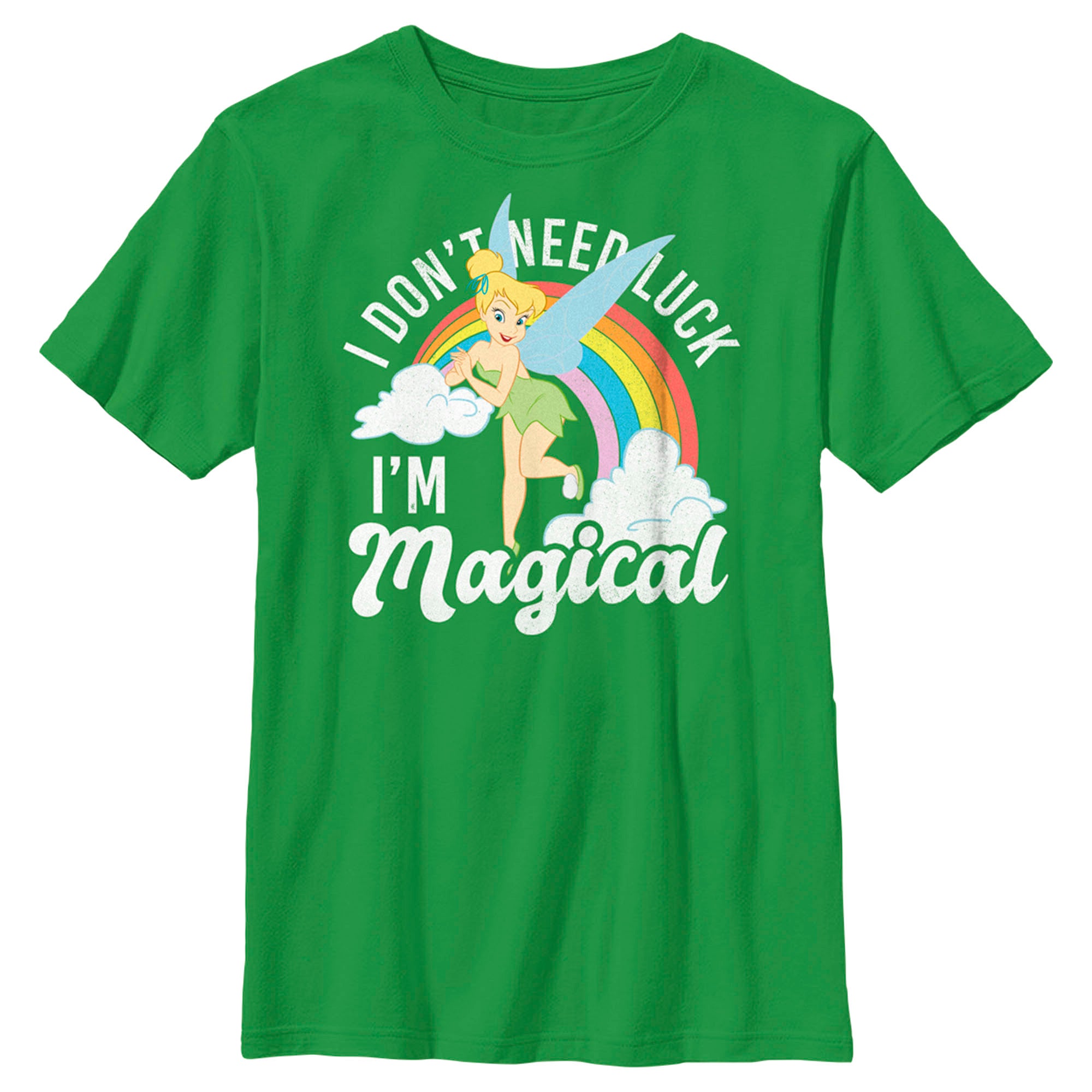 Boy’S Peter Pan St. Patrick’S Day Tinkerbell I Don’T Need Luck I’M Magical T-Shirt