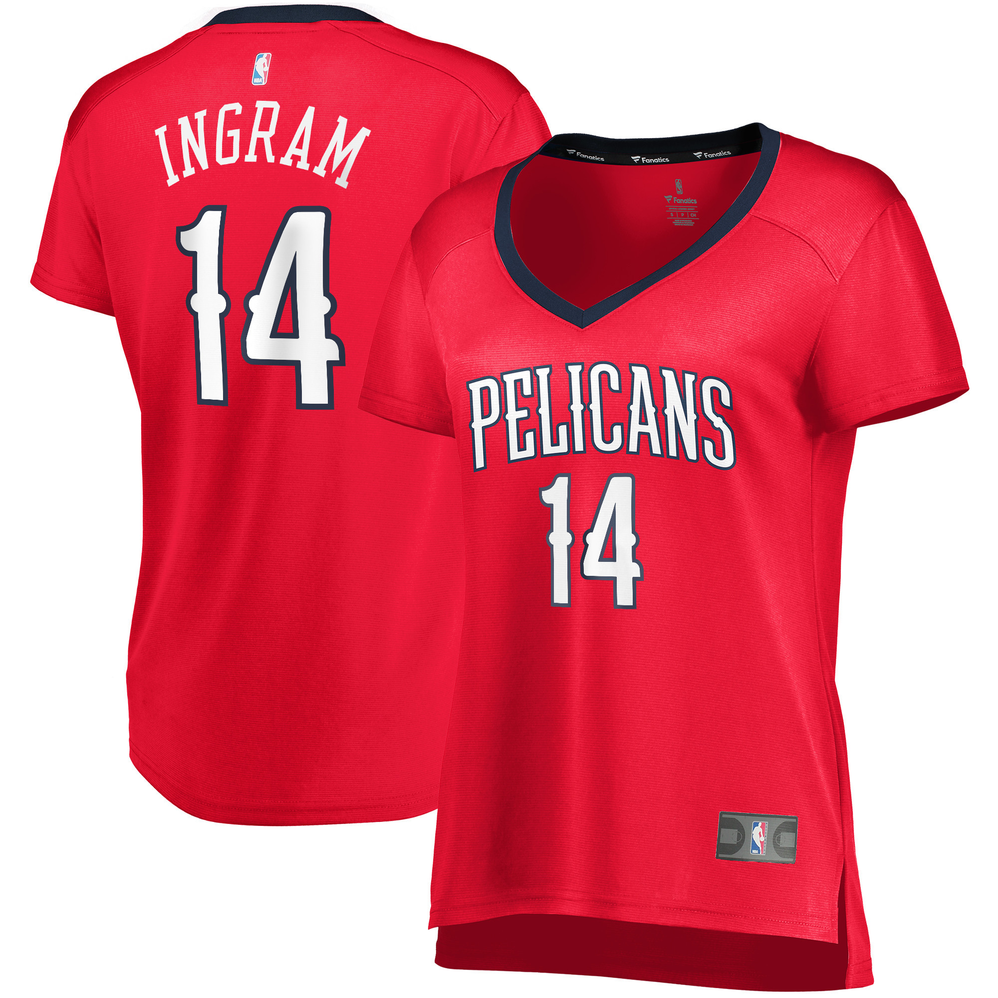 Brandon Ingram New Orleans Pelicans Fanatics Branded Womens Fast Break Replica Jersey Red – Statement Edition NBA