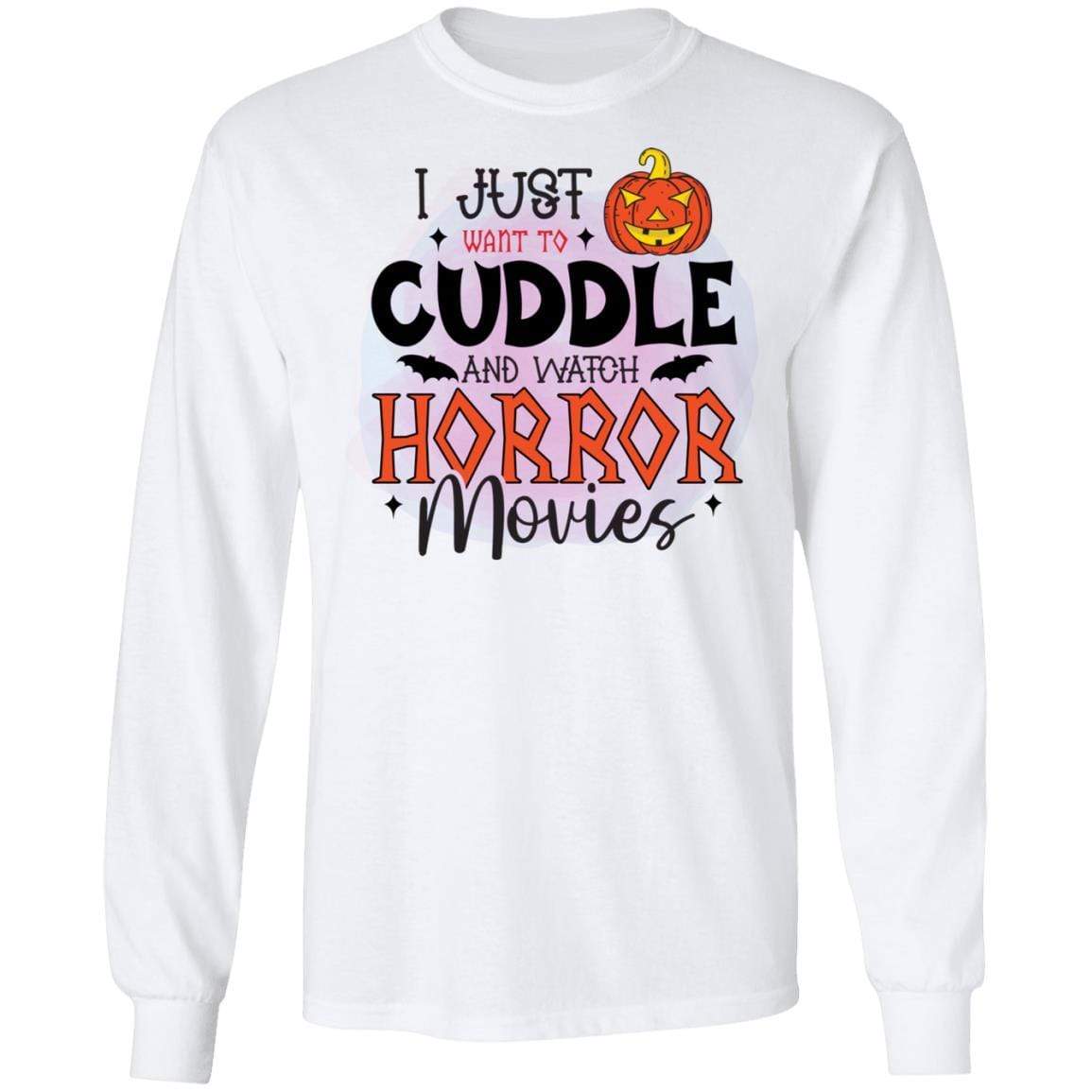 I Just Want To Cuddle And Witch Horror Movies Halloween Shirts